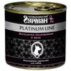 Четвероногий Гурман Platinum Line консервы для собак всех возрастов и пород с индюшиными желудочками в желе