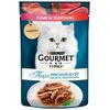 Purina Gourmet Гурмэ Перл Мясной Дуэт пауч для взрослых кошек в соусе с языком и телятиной 75г