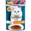 Purina Gourmet Гурмэ Перл Соус Де-Люкс пауч для взрослых кошек в соусе с телятиной 75г