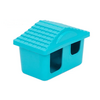 HOMEPET Домик д/грызунов малый пластиковый бирюзовый 11*8*7см