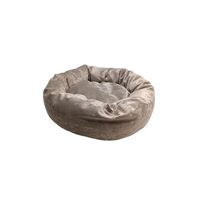 HOMEPET Plush Лежак Ватрушка Латте для домашних животных 62*62*17см