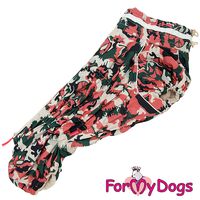ForMyDogs Комбинезон камуфляж розовый для девочек №43К