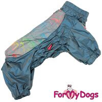 ForMyDogs Дождевик синий металлик для мальчиков №10
