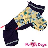 ForMyDogs Дождевик желто/фиолетовый для девочек №16