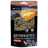Мнямс Деликатес 40г лакомство д/собак Кубики по-норвежски