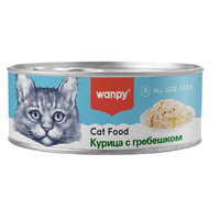 Wanpy Cat Консервы для кошек "Курица с гребешком" 95г