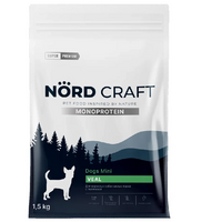 Nord Craft Monoprotein Dogs Mini Veal сухой корм для взрослых собак мелких пород с телятиной