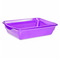 HOMECAT Atlantis Туалет для кошек с сеткой фиолетовый 36х26х9см