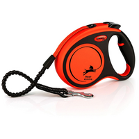 Flexi Xtreme tape Поводок-рулетка 5 м размер M до 35кг цвет оранжевый