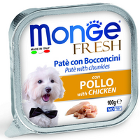 Monge Fresh ламистер для собак всех возрастов и пород с курицей 100г