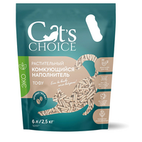 Cat's choice растительный наполнитель д/туалета комкующийся Кофе