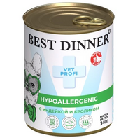 Best Dinner ВетПрофи Конс д/собак Hypoallergenic индейка,кролик 340г