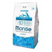 Monge Dog Speciality Light 2,5кг сухой низкокалорийный корм для собак лосось, рис