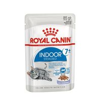 Royal Canin Indoor Sterilised 7+ пауч для домашних пожилых кошек, кусочки в желе 85г