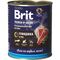 Brit Premium by Nature консервы для собак с говядиной и рисом 850г