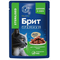 Брит Premium пауч д/взрослых стерилизованных кошек цыпленок в соусе 85г