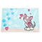 ХоумПэт 28см*43см коврик под миску Kitty sweetie