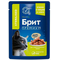 Брит Premium пауч д/взрослых кошек ягненок и говядина в соусе 85г