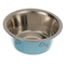 HOMEPET Color Косточки миска 0,45л д/домашних животных металлическая голубая