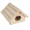 HOMEPET Домик для мелких грызунов деревянный 13х13,5х10 см