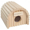 HOMEPET Домик для грызунов Ракушка деревянный 12,5х13х10,5 см