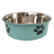 HOMEPET Heavy Лапки миска 1,8л д/домашних животных металлическая утяжеленная зеленая