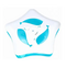 HOMECAT Игрушка для кошек трек звездочка с мячом пластиковый L 26,7х7,2см