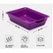HOMECAT Atlantis Туалет для кошек с сеткой фиолетовый 36х26х9см