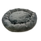 HOMEPET Plush Лежак ватрушка темно-зеленая для домашних животных 52*52*14см
