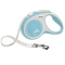 Flexi New Comfort tape Поводок-рулетка 5м размер S до 15кг цвет серый/голубой