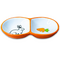 Mr.Kranch Миска для грызунов двойная 2х50мл оранжевая