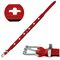 Hunter Smart Swiss ошейник для собак, кожаный, красно-черный